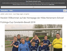 Tablet Screenshot of hilda-heinemann-schule.de